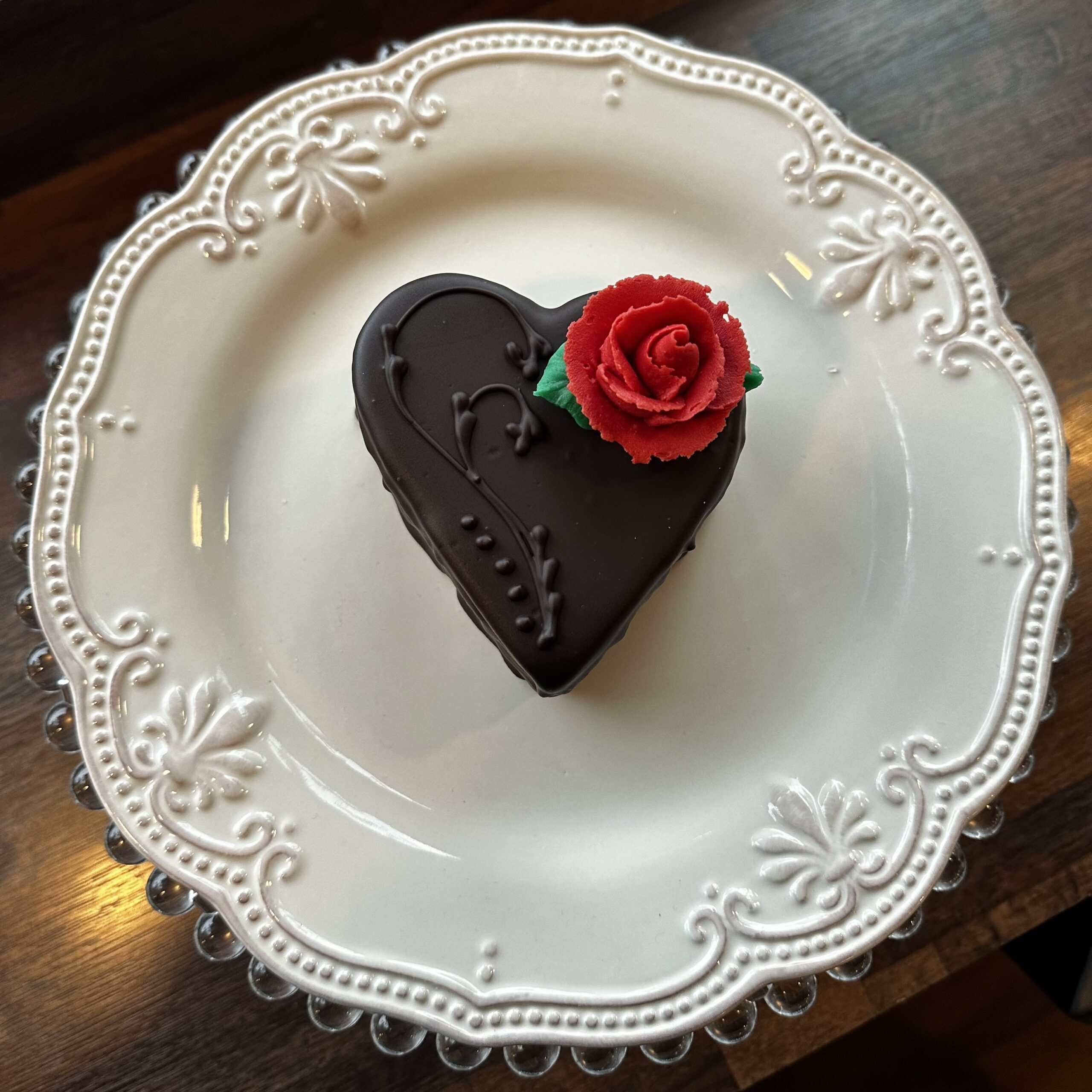 Mini Chocolate Heart Cake